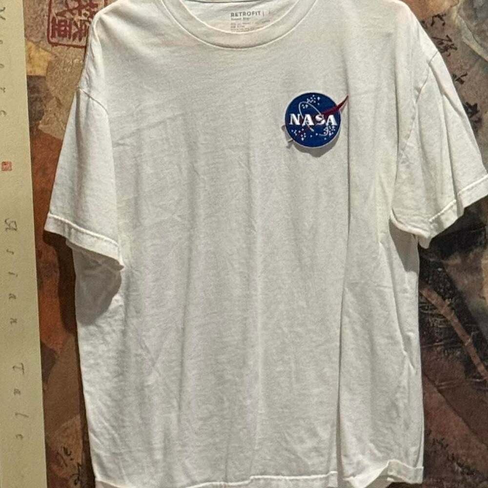 Retrofit NASA Logo Graphic T-Shirt White XL